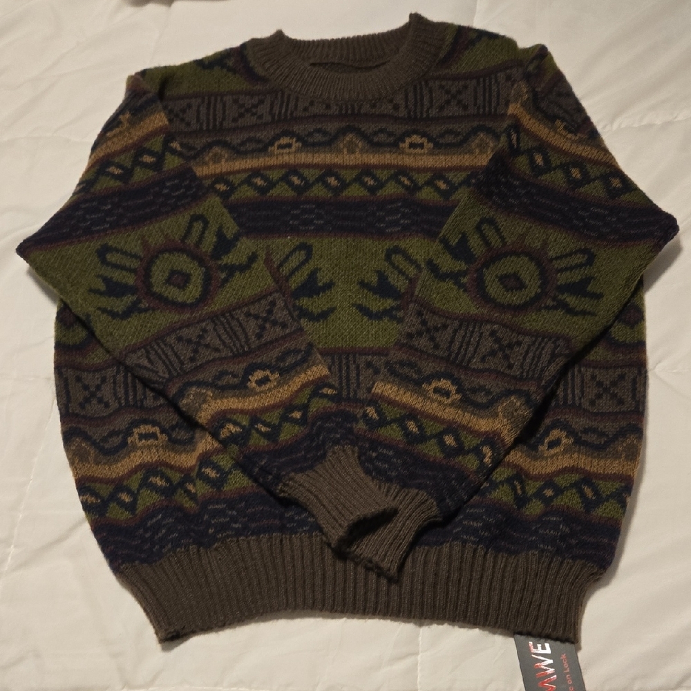 ROMWE Fairisle Aztec Oversized Sweater NWT